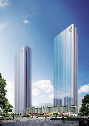 　　欧力士中国总部大厦项目部分效果图。